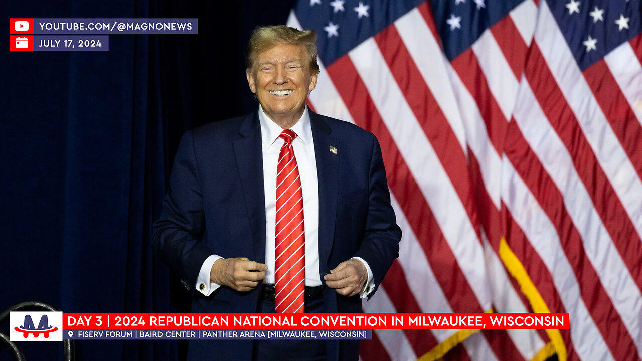 🇺🇸 RNC 2024 DAY 3 | Republican National Convention in Milwaukee, Wisconsin (July 17, 2024) [LIVE]