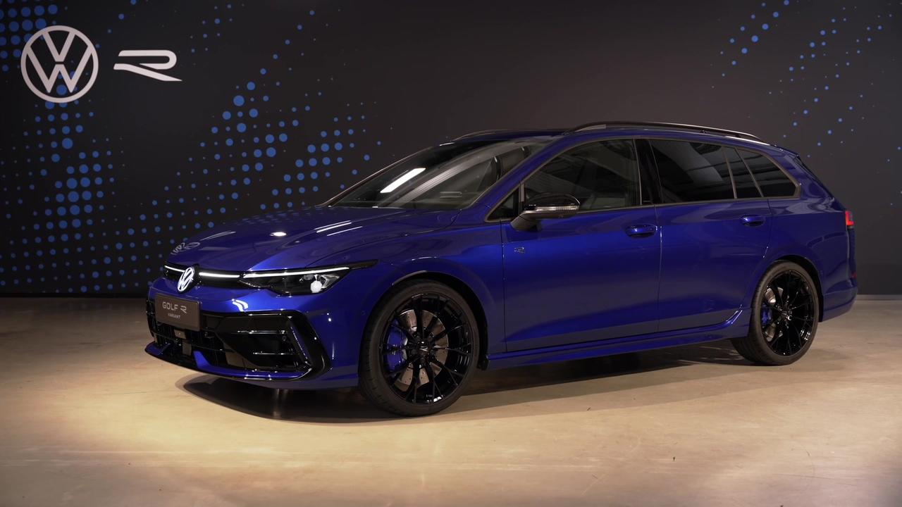 Volkswagen Golf R Variant Design Preview in Lapiz Blue in Studio