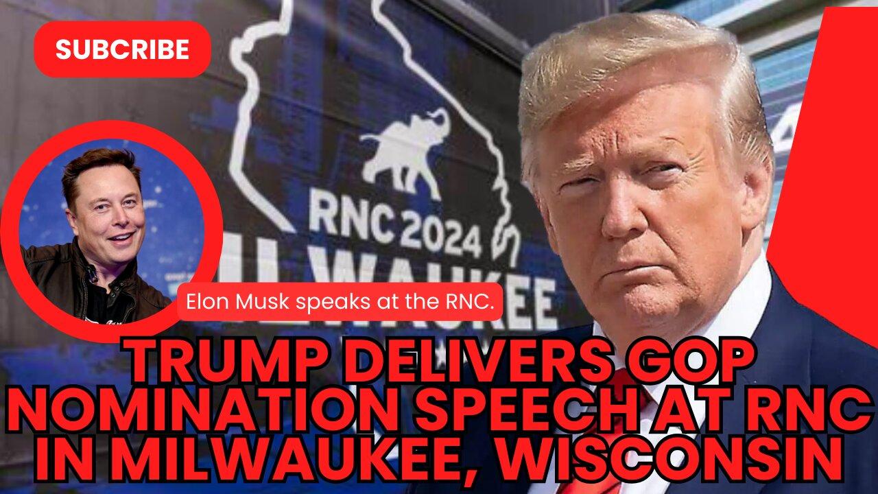 President Donald Trump Delivers GOP Nomination Speech at RNC in Milwaukee, Wisconsin
