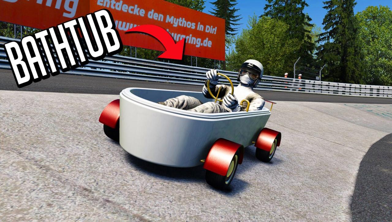 Driving a Bathtub in Assetto Corsa: Surprising Fun!