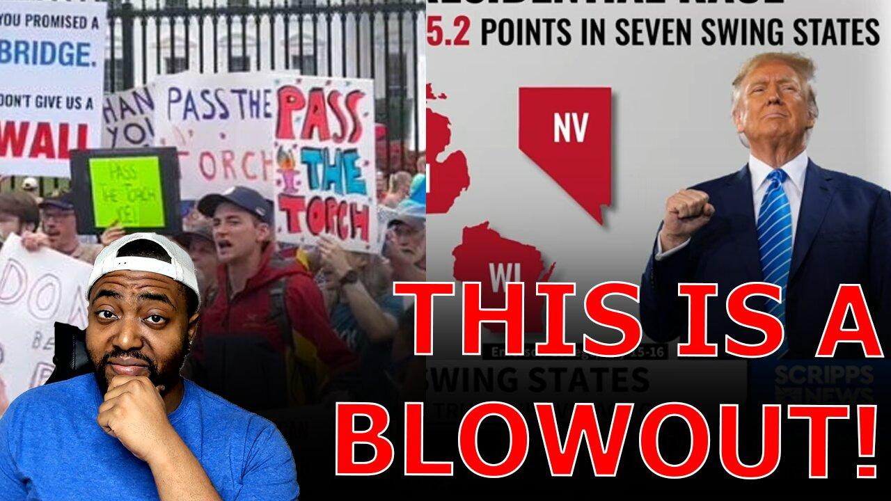 Anti-Biden PROTESTS ERUPT As Trump FLIPS ANOTHER Blue State And BLOWS OUTS Biden In ALL SWING States