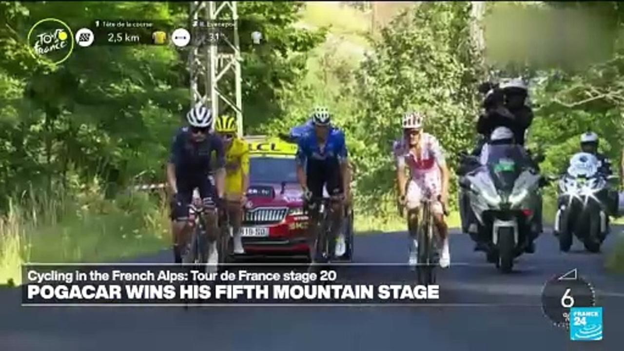 Tour de France : Pogacar wins his fifth mountain stage