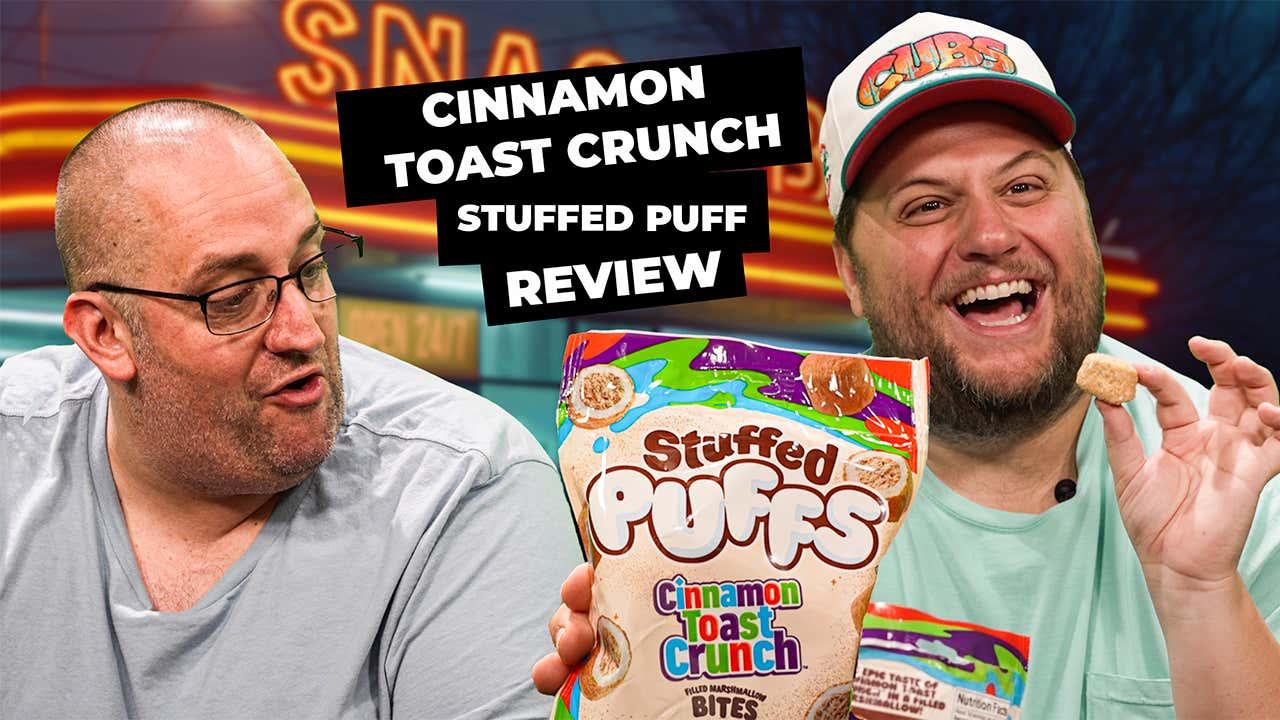 Stuffed Puffs Cinnamon Toast Crunch Marshmallow Bites Review!