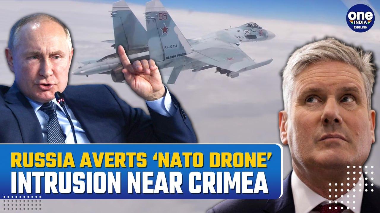 Russian Su-27 Chases British Spy Plane at Crimean Border in a High-Stake Encounter| Watch Video