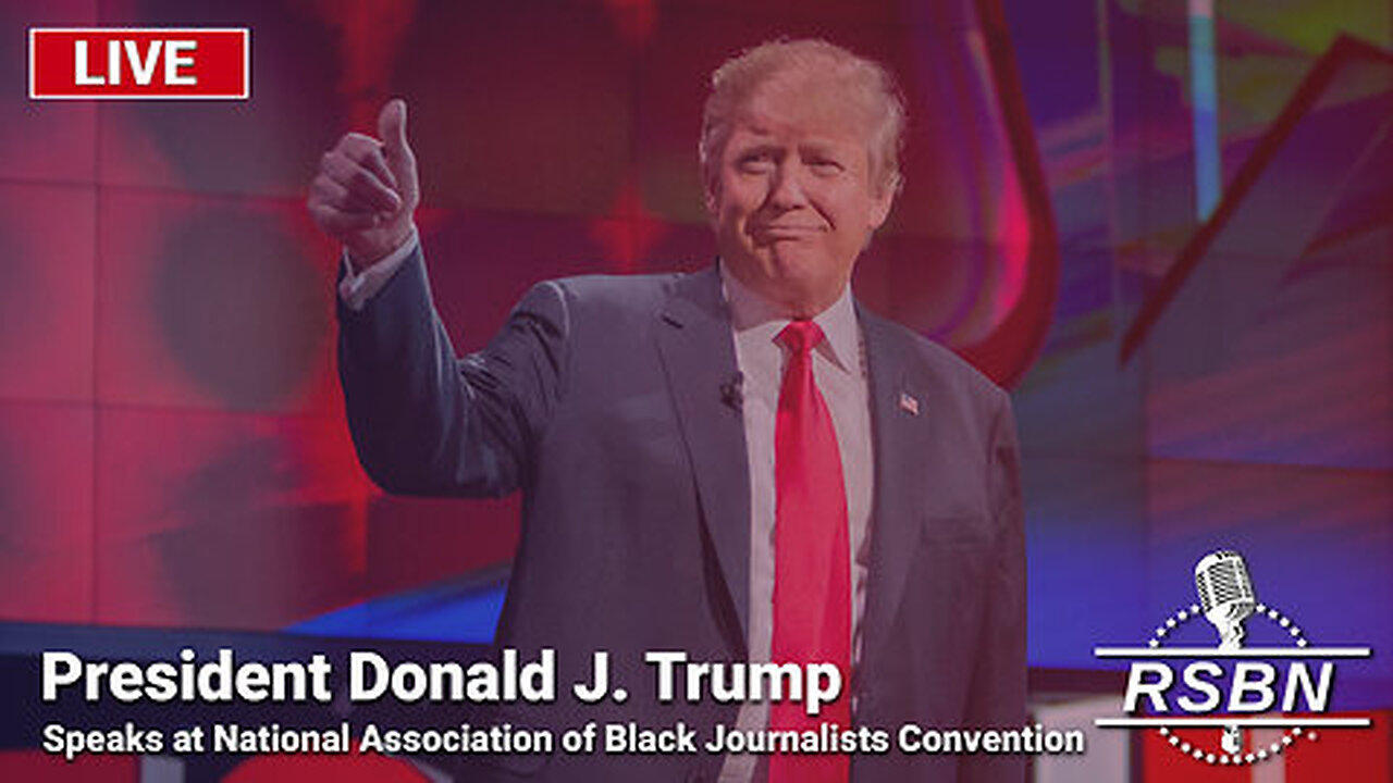 LIVE: Pres. Trump Speaks at National Association of Black Journalists Convention in Chicago 7/31/24 | Join Eric Trump, Navarro, 