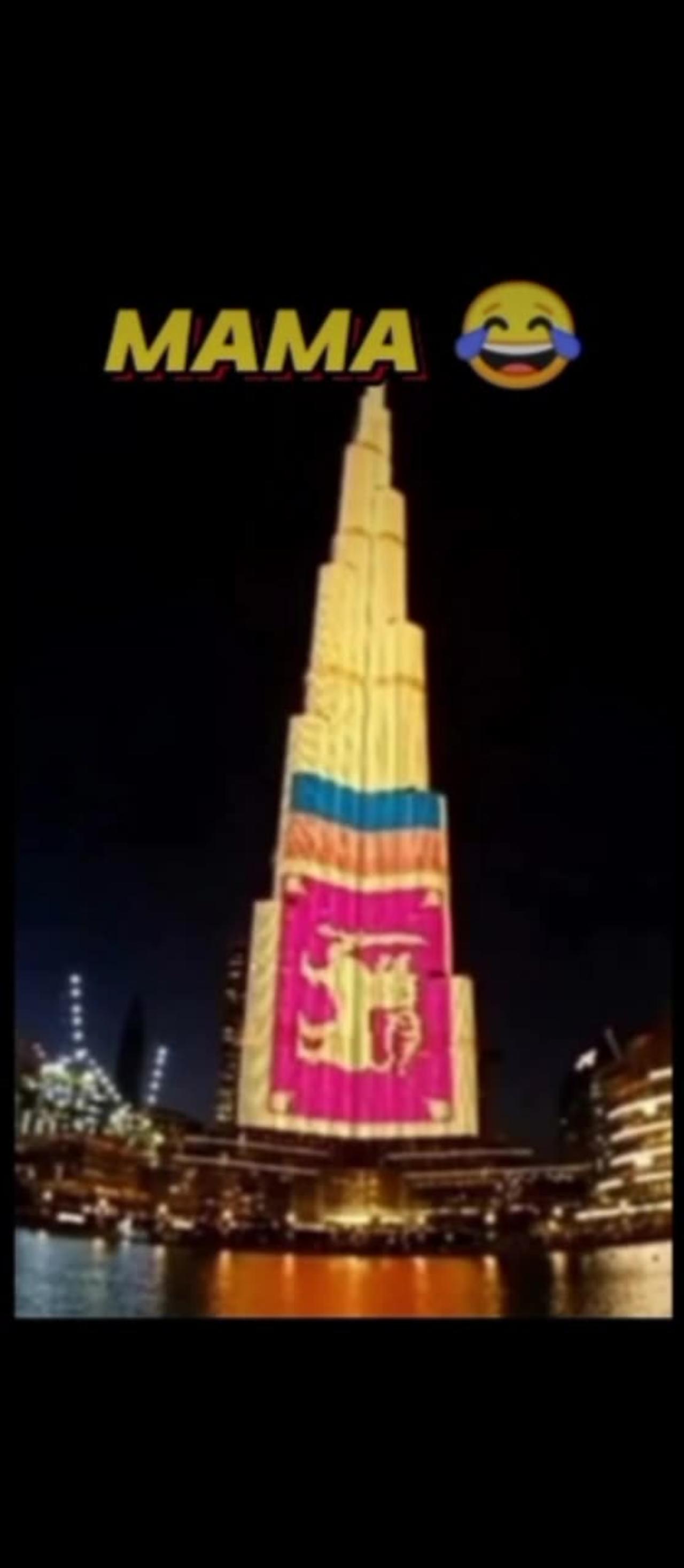 pak vs other countries on burj khalifa #shortsvideo