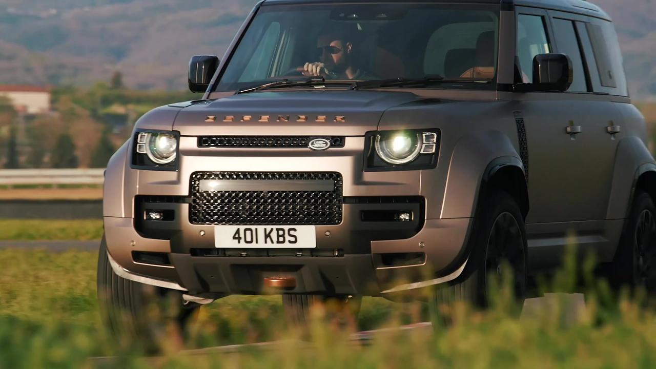 2025 Land Rover Defender OCTA in Petra Copper Test Track