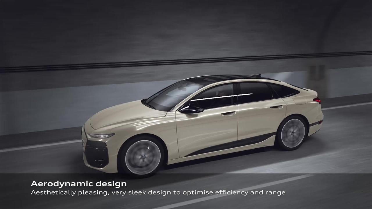 Audi A6 Sportback e-tron – Efficiency technologies and aerodynamics – Animation