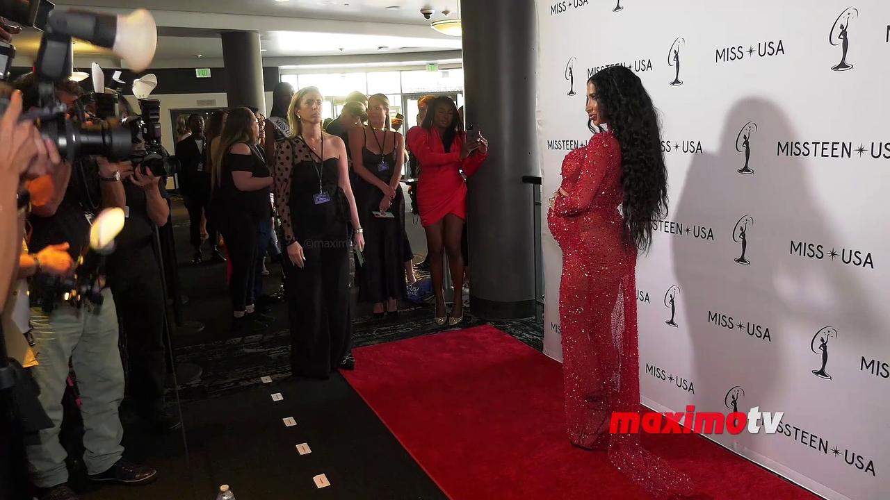 Natasha Graziano 2024 Miss USA Finals Red Carpet at Peacock Theatre at L.A. Live