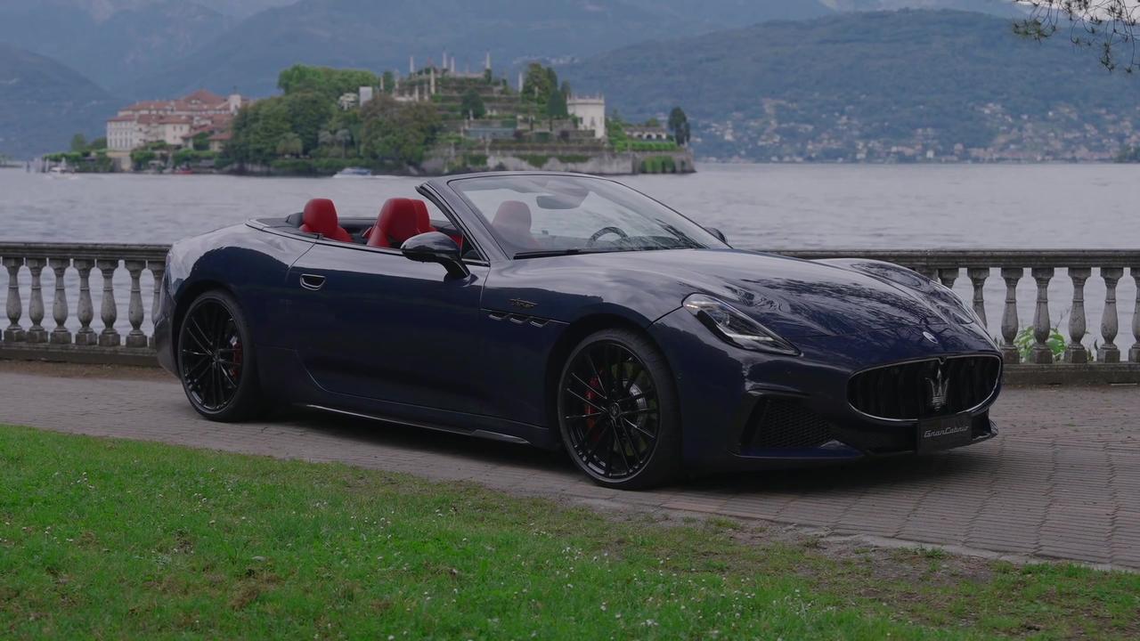 2024 Maserati GranCabrio Design in Blue at Lago Maggiore