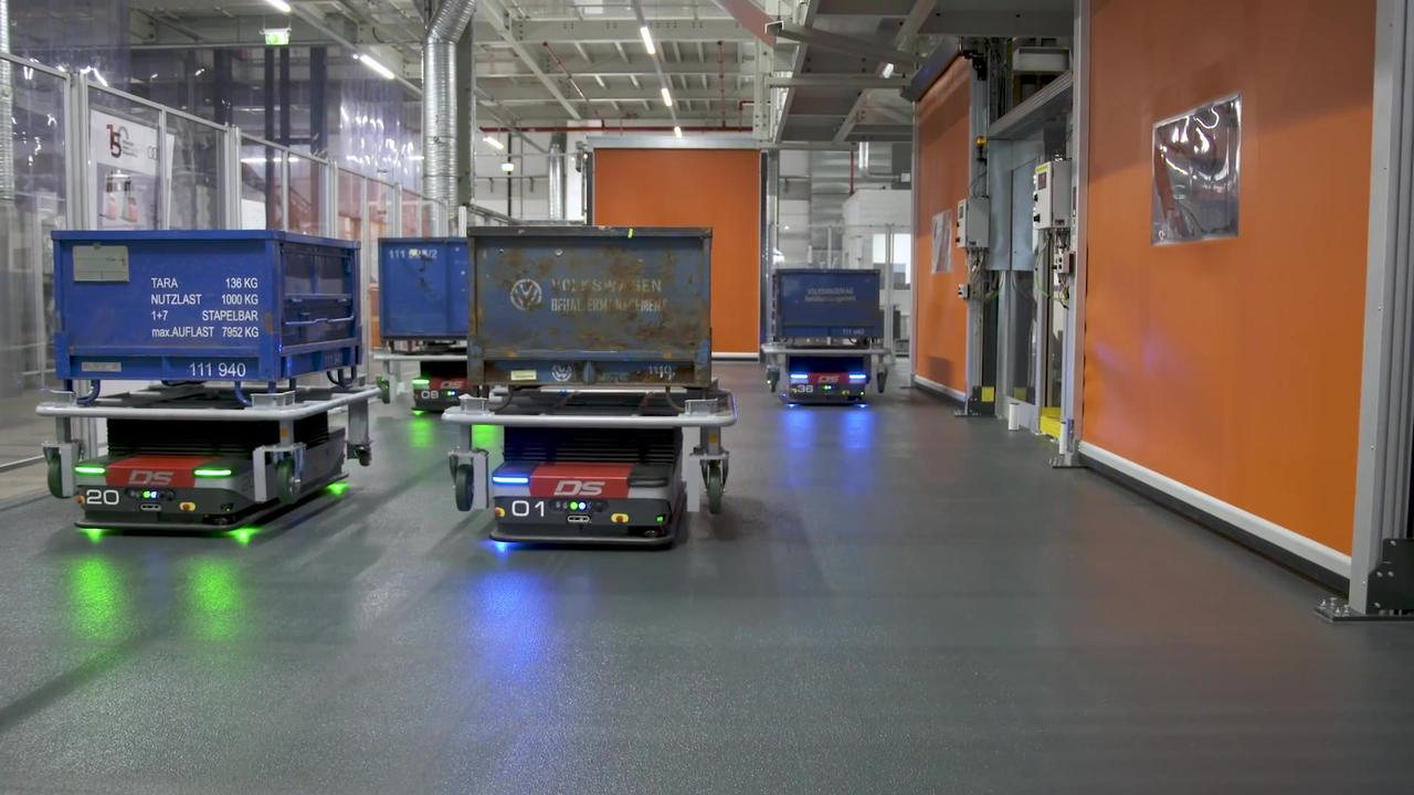 Audi Factory Neckarsulm Production - Production Audi A5 - Automated guided vehicles