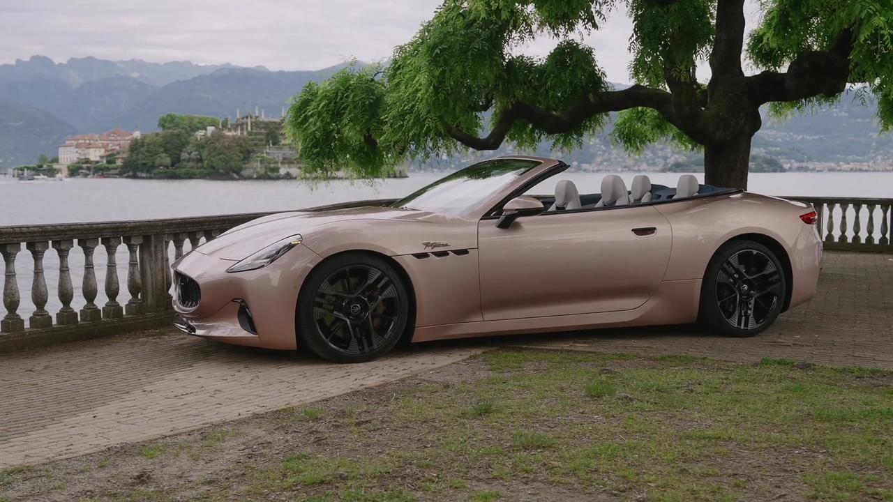 2024 Maserati GranCabrio Design Preview in Rose at Lago Maggiore