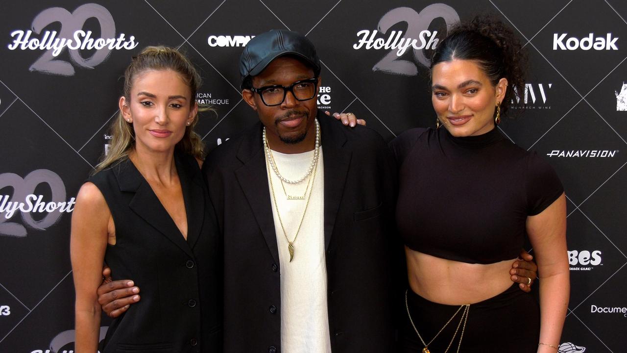 Iman Karram, Denzel Whitaker, Raquel Antonia 2024 HollyShorts Opening Night Red Carpet