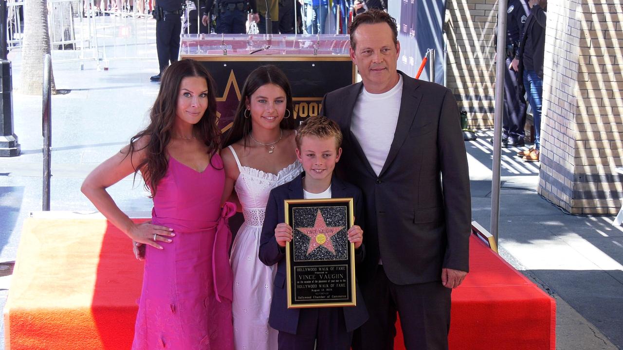 Vince Vaughn honored with a star on the Hollywood Walk of Fame with guest star Mel Gibson