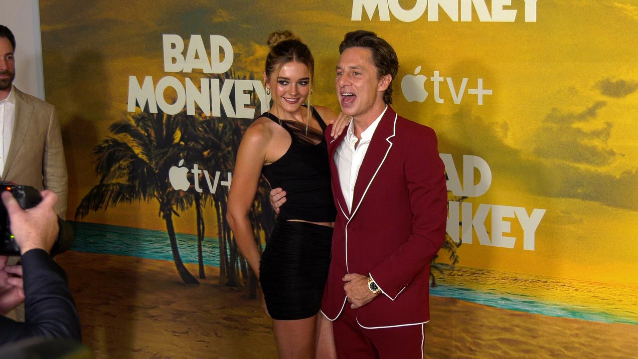 Charlotte Lawrence and Zach Braff 'Bad Monkey' World Premiere Red Carpet