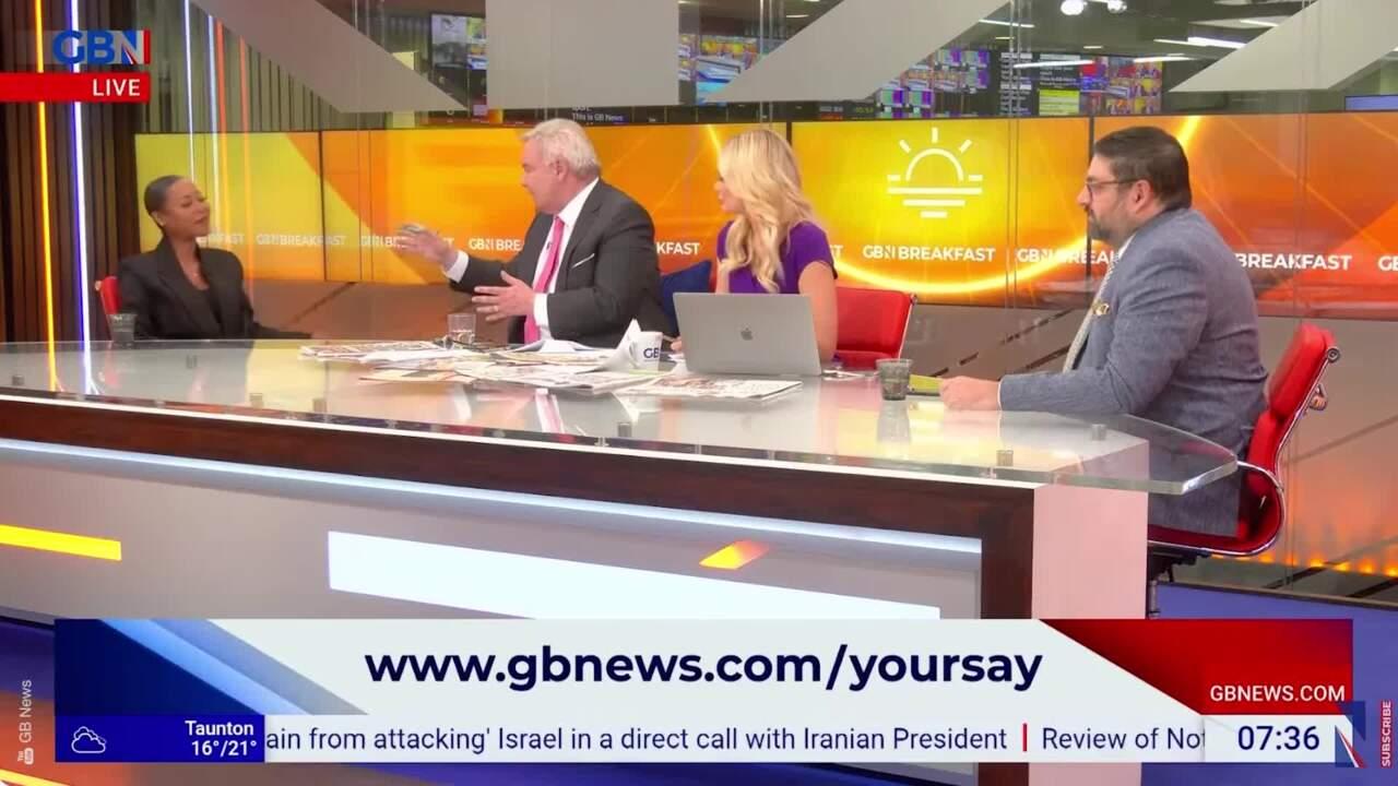 Eamonn Holmes scolds GB News guest in fiery clash