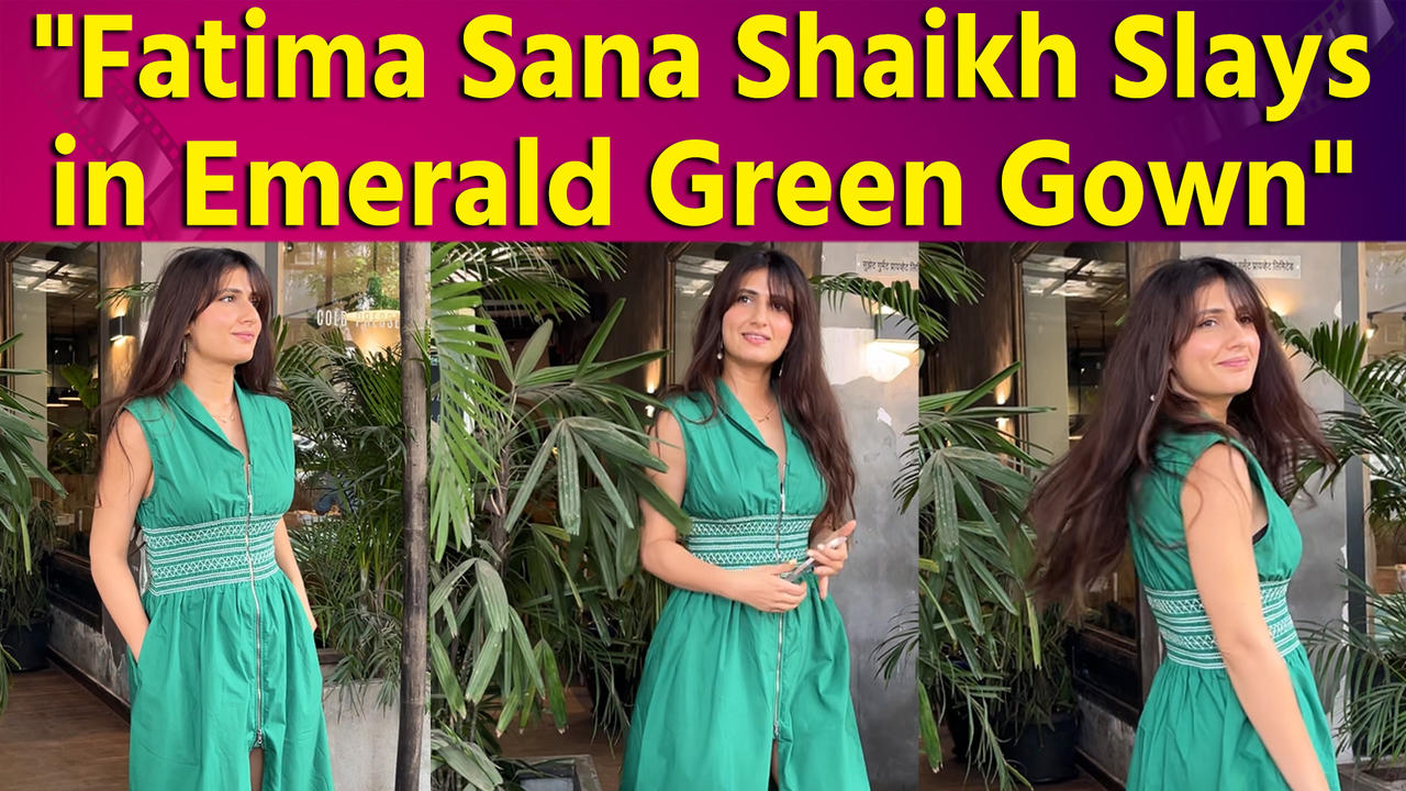 Fatima Sana Shaikh Brings the Heat in Vibrant Green Ensemble