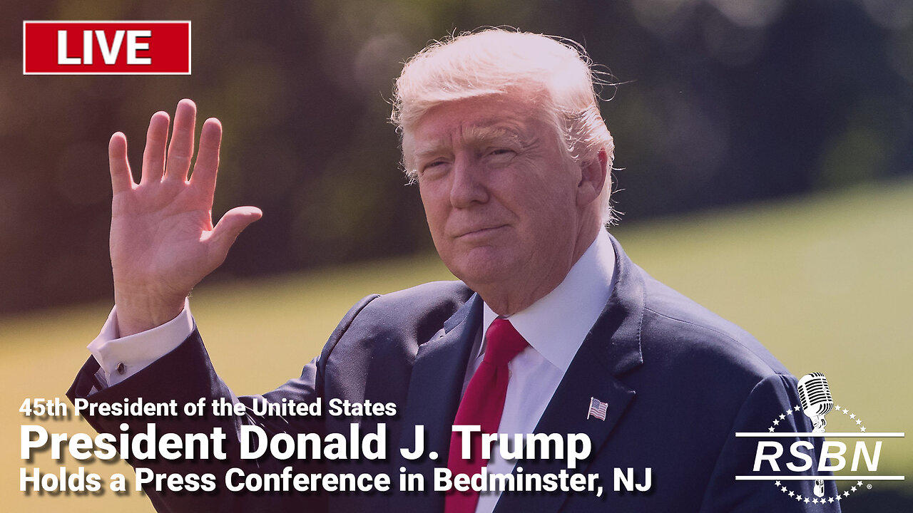 LIVE REPLAY: President Trump Holds a Press Conference in Bedminster, N.J. - 8/15/24