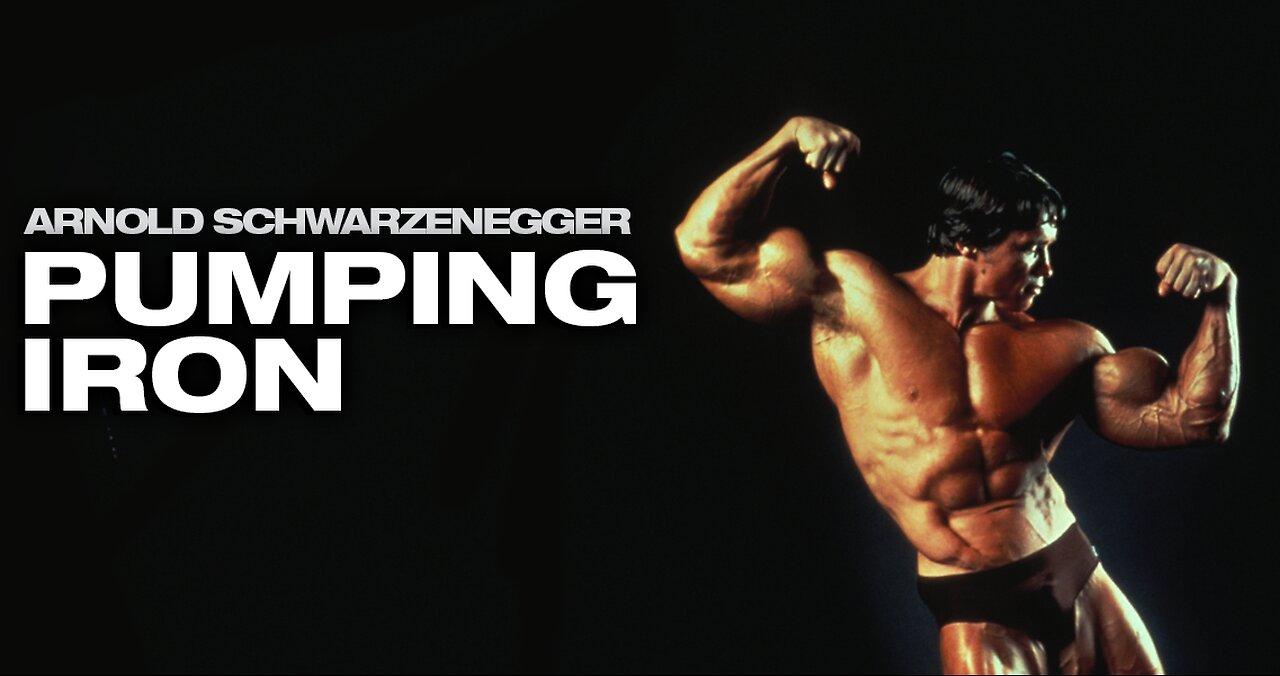 PUMPING IRON - ARNOLD SCHWARZENEGGER AND LOU FERRINO