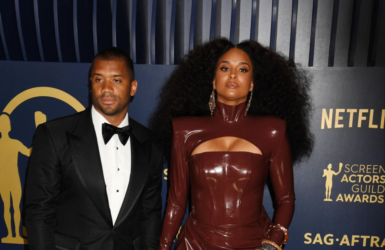 Russell Wilson has quipped that wife Ciara is 'ready to have another' child