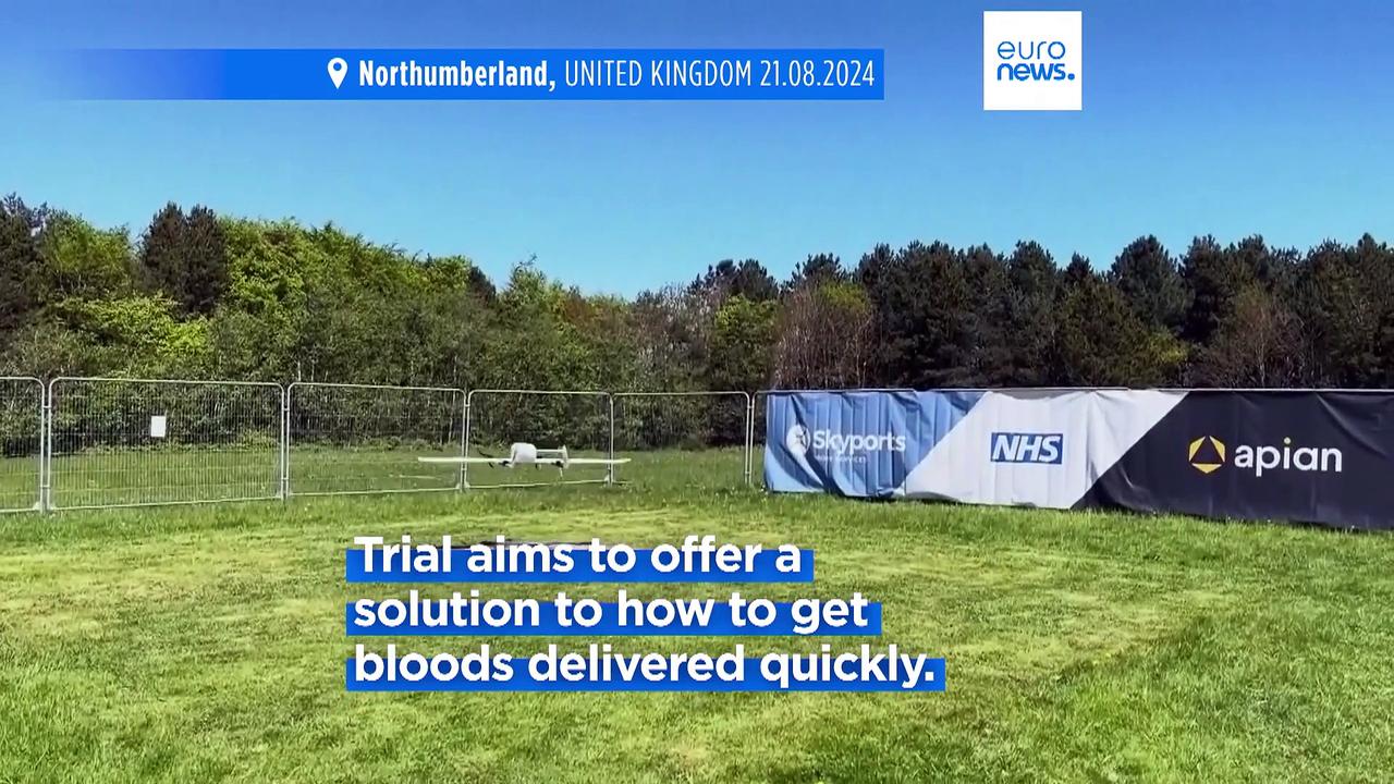 UK logistics company trials blood deliveries by drone between two NHS hospitals