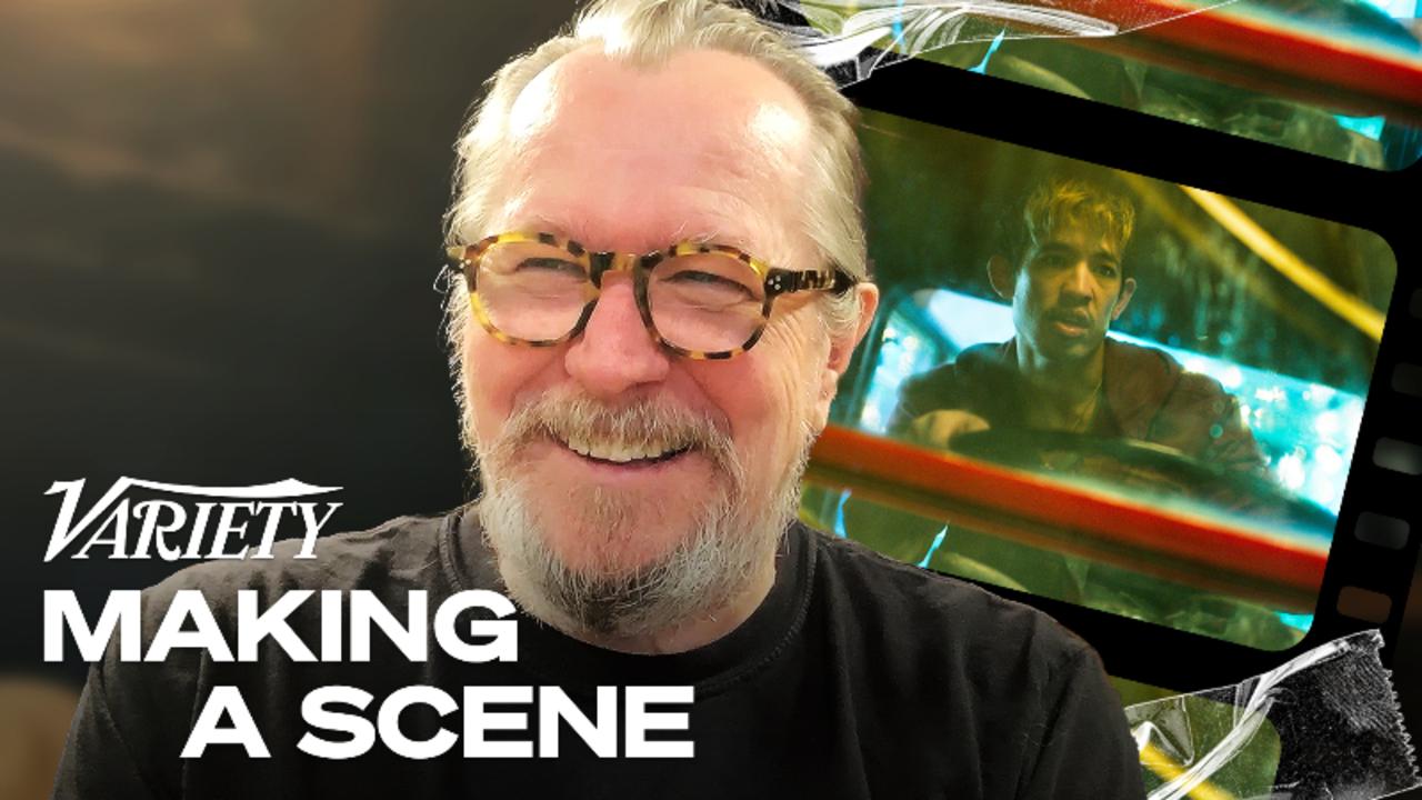 Gary Oldman, 'Slow Horses' Cast & Crew Crack Up Recalling the Bus Crash Scene | Making a Scene