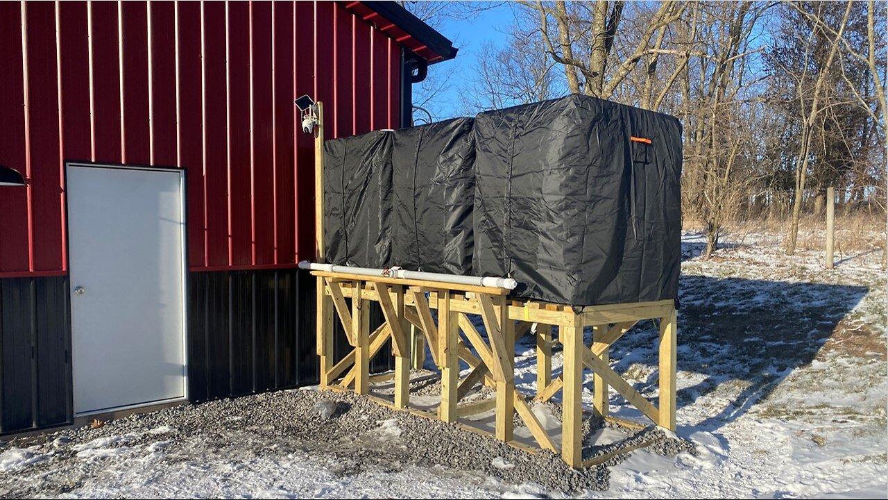 TNT #214:   Pole Barn IBC Tote Rainwater Harvesting System Build Pt.2/2