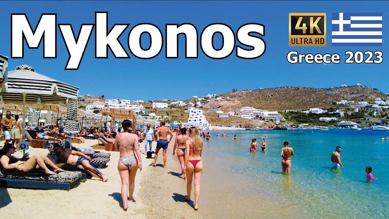 Walking 5 Amazing Beaches - Mykonos, Greece