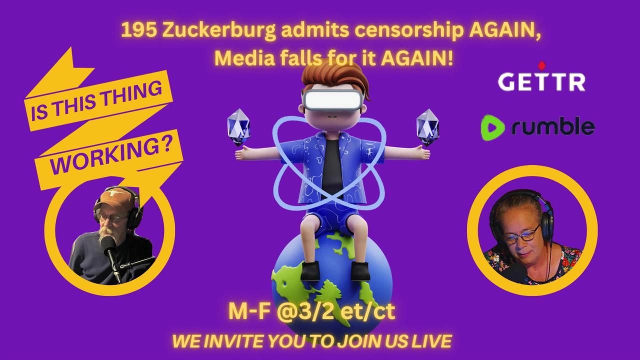 195 Zuckerburg admits censorship AGAIN, Media falls for it AGAIN!