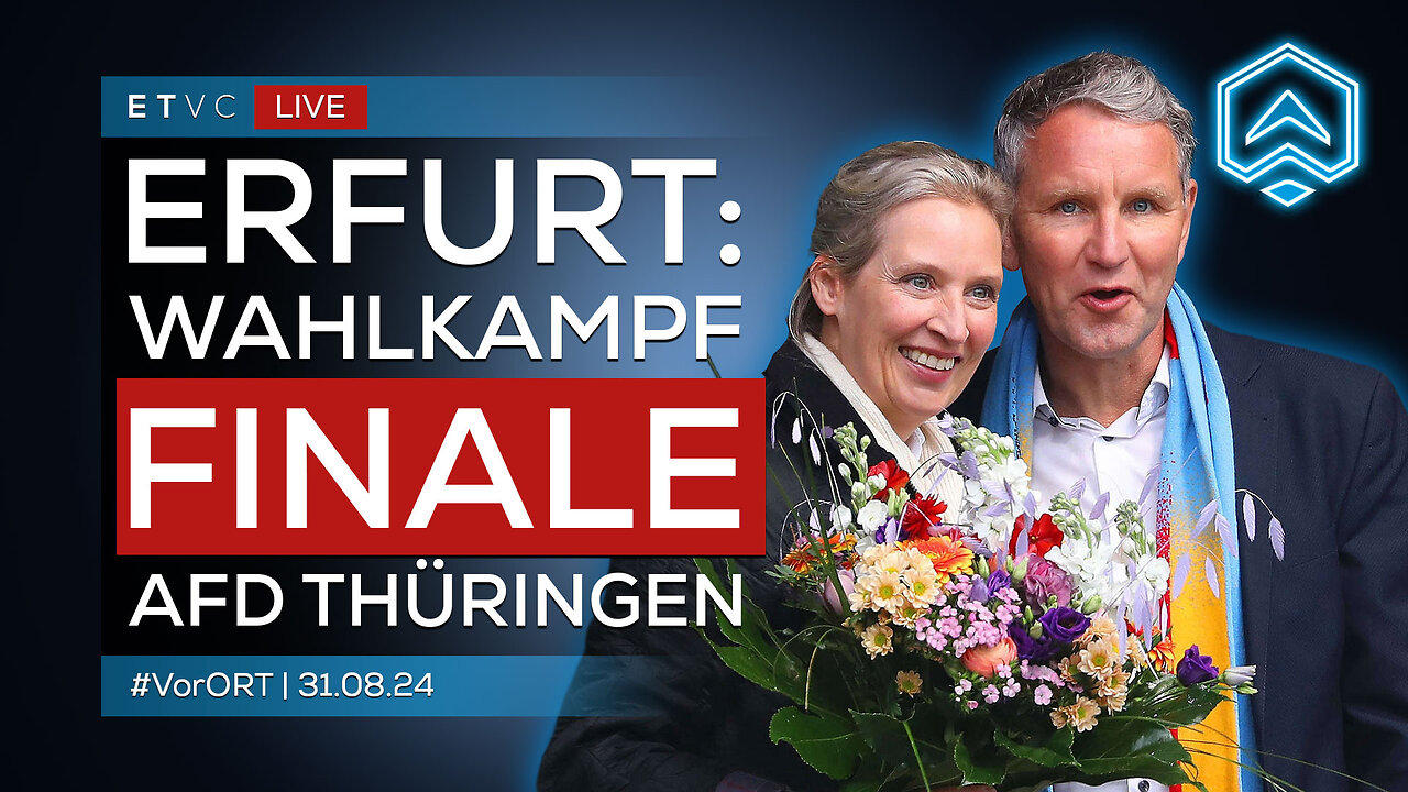 🟥 LIVE | ERFURT: AfD Thüringen Wahlkampf-FINALE mit WEIDEL & HÖCKE  | #VorORT