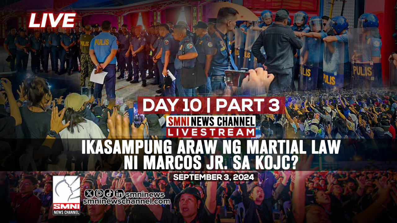 LIVE: Ika-10 na araw ng martial law ni Marcos Jr. sa KOJC? | September 3, 2024