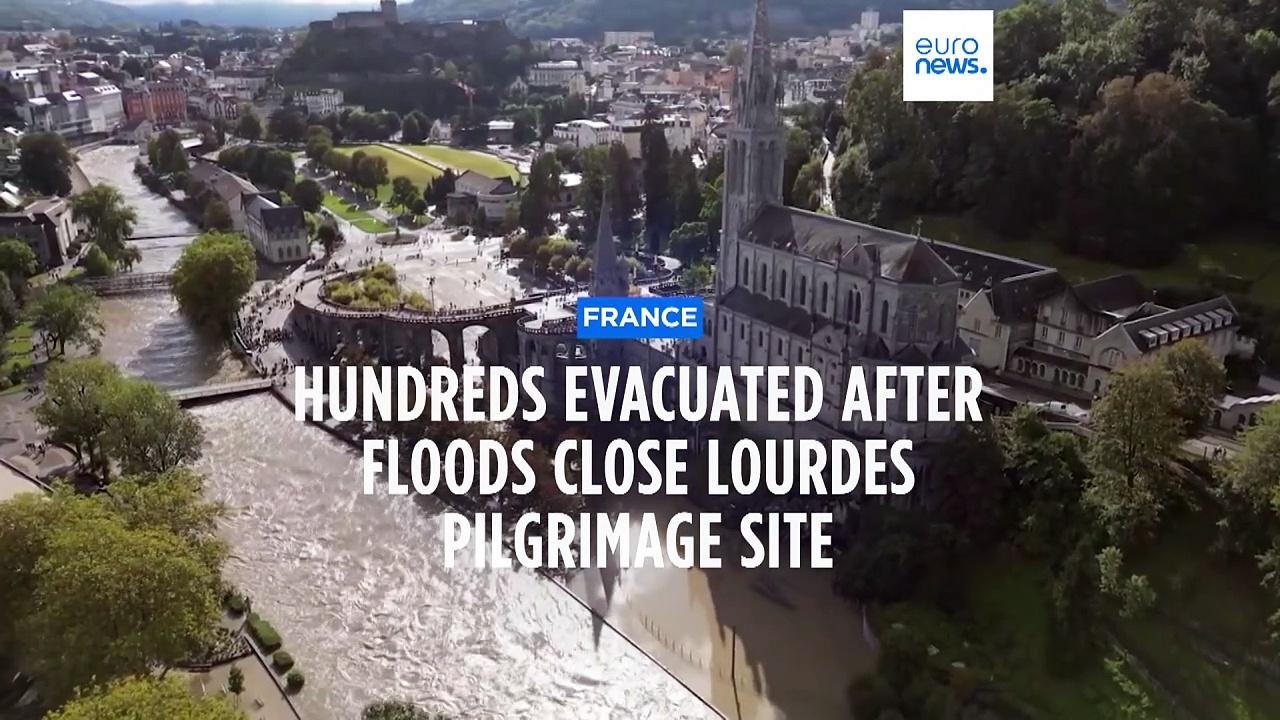 Christian pilgrims in Lourdes evacuated after nearby river overflows