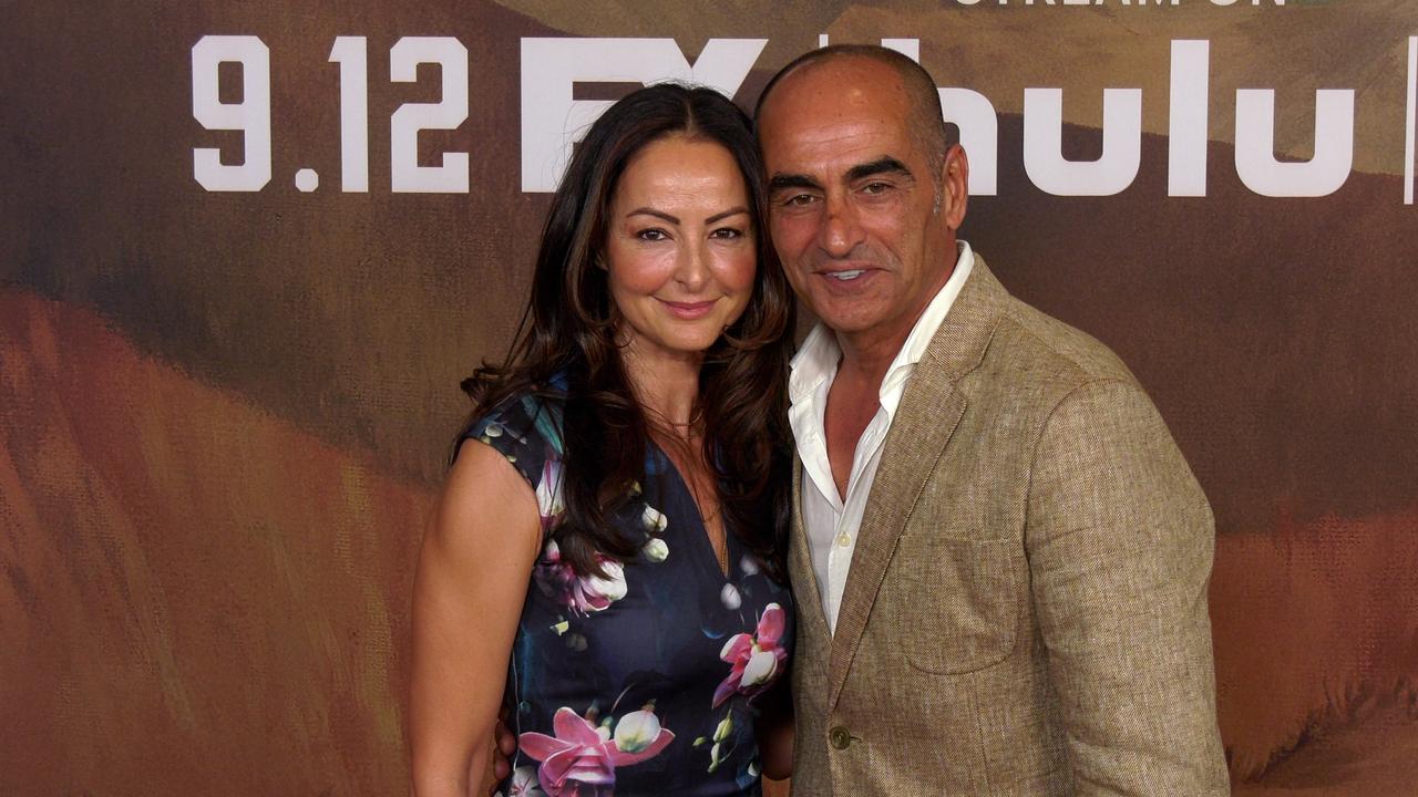 Barbara Costa Martins and Navid Negahban attend FX's 'The Old Man' season 2 premiere in Los Angeles