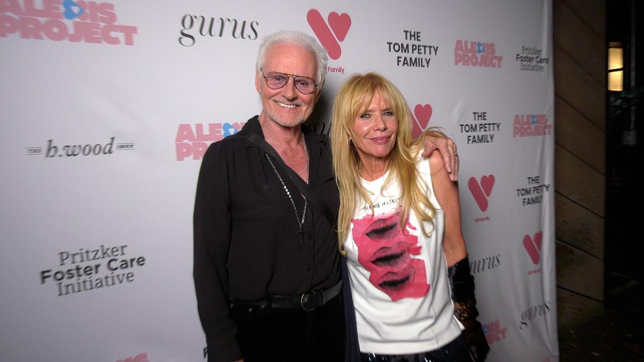 Michael Des Barres and Rosanna Arquette attend the Alexis Project fundraiser red carpet event