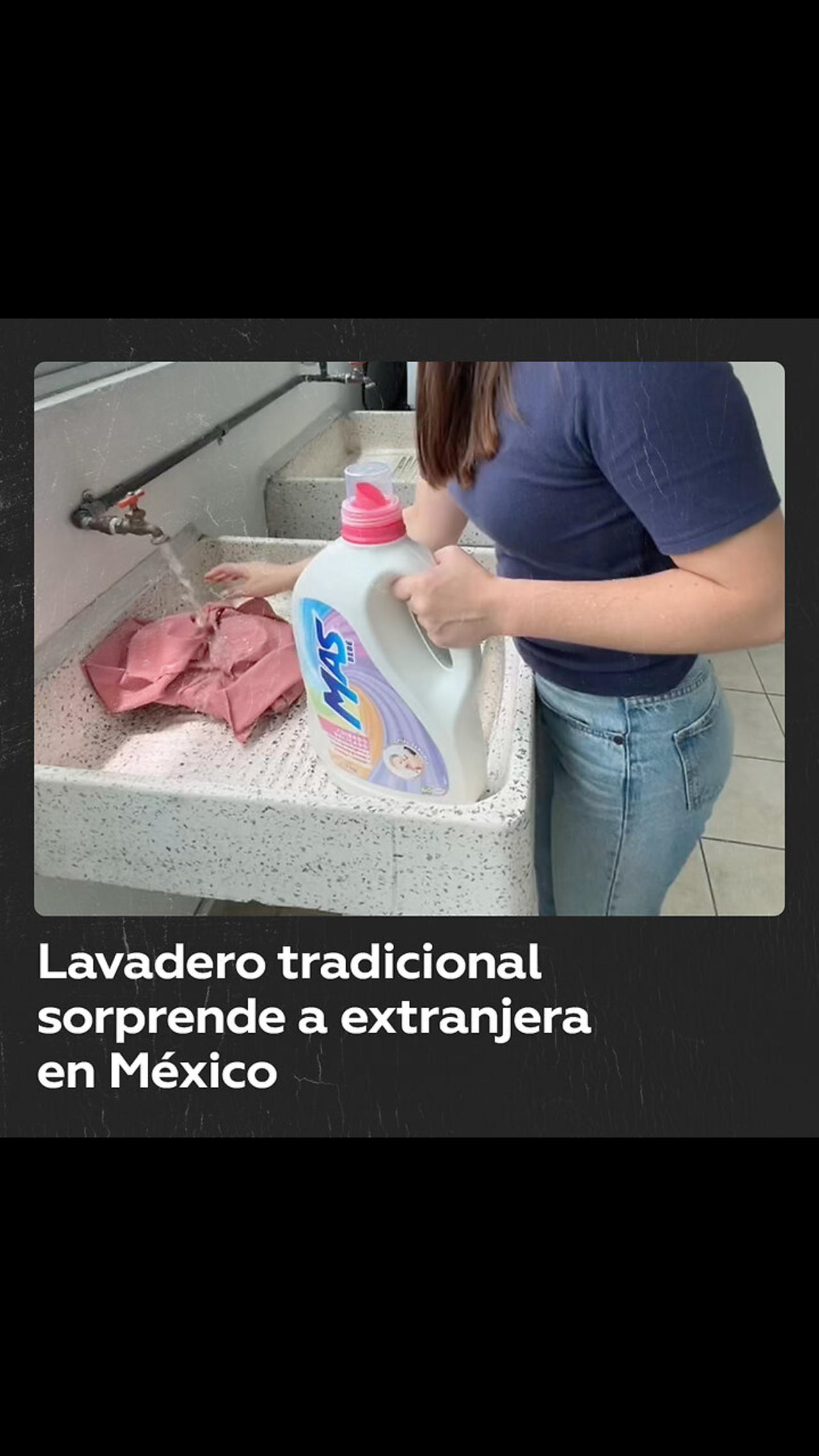 Estadounidense queda sorprendida por comodidad de un lavadero mexicano