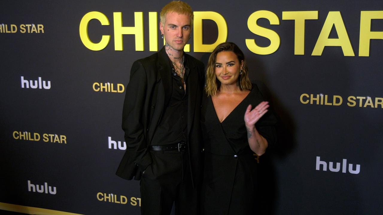 Jordan Lutes and Demi Lovato attend Hulu's 'Child Star' Los Angeles premiere