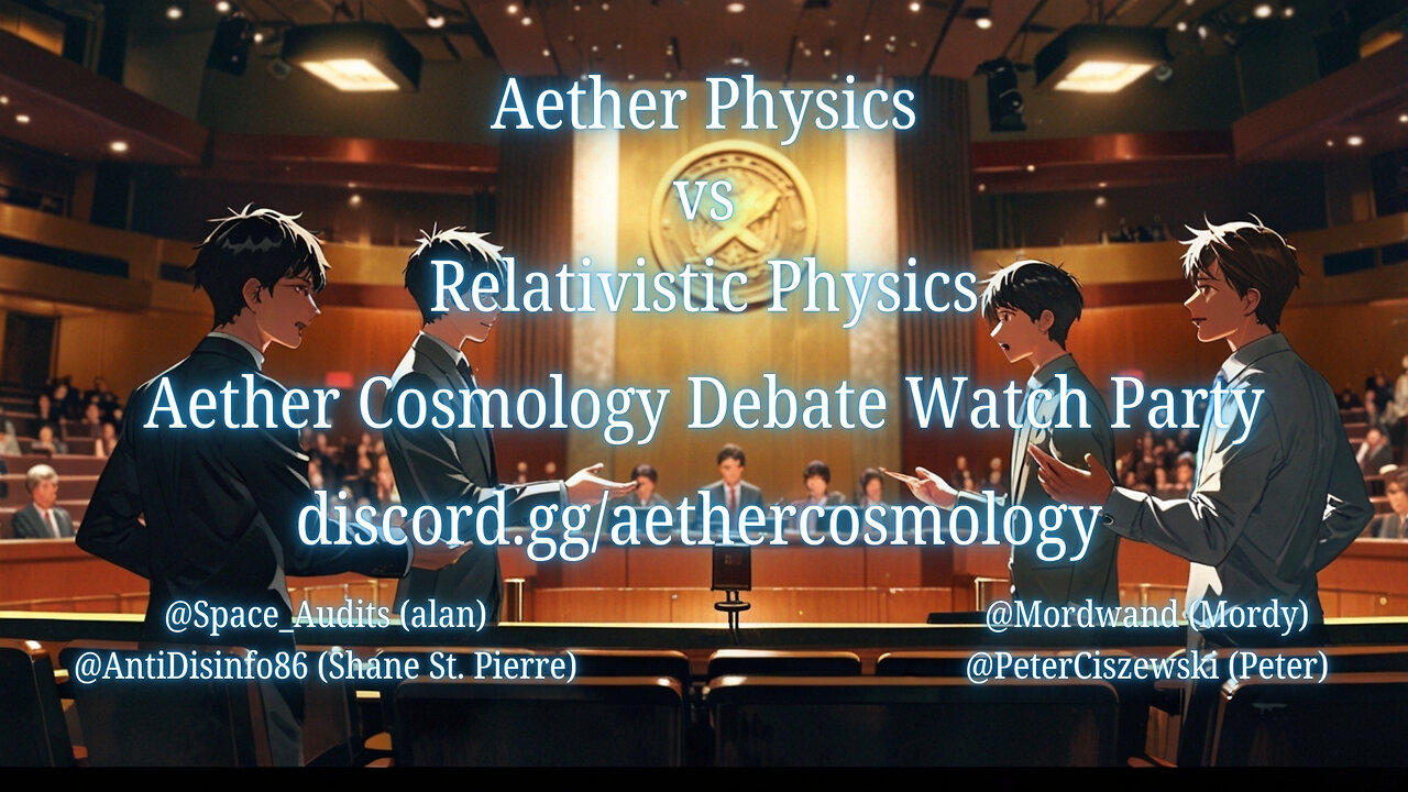 Aether Cosmology - Debate Watch Party on Discord and After Show