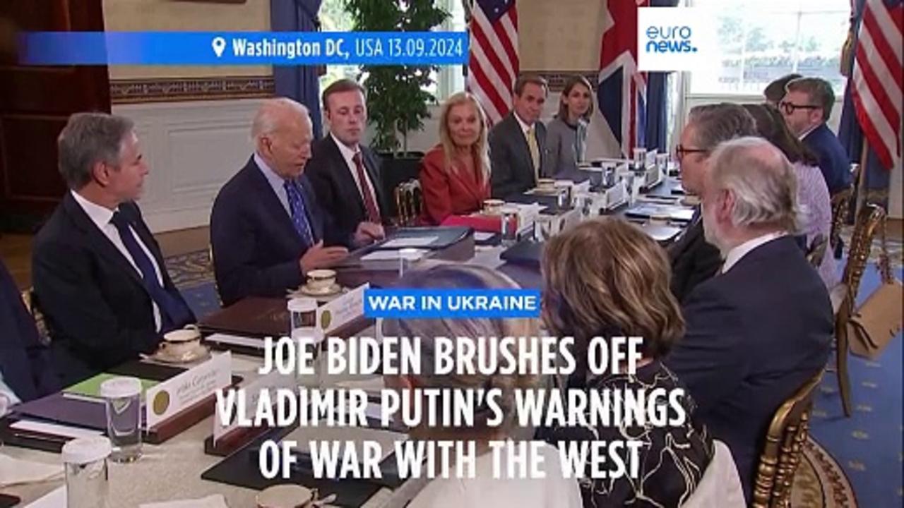 Biden dismisses Putin’s warnings of war with the West if Ukraine allowed to strike inside Russia