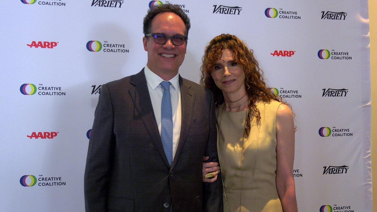 Diedrich Bader and Dulcy Rogers 2024 Creative Coalition’s Humanitarian Awards Benefit Luncheon Gala Red Carpet