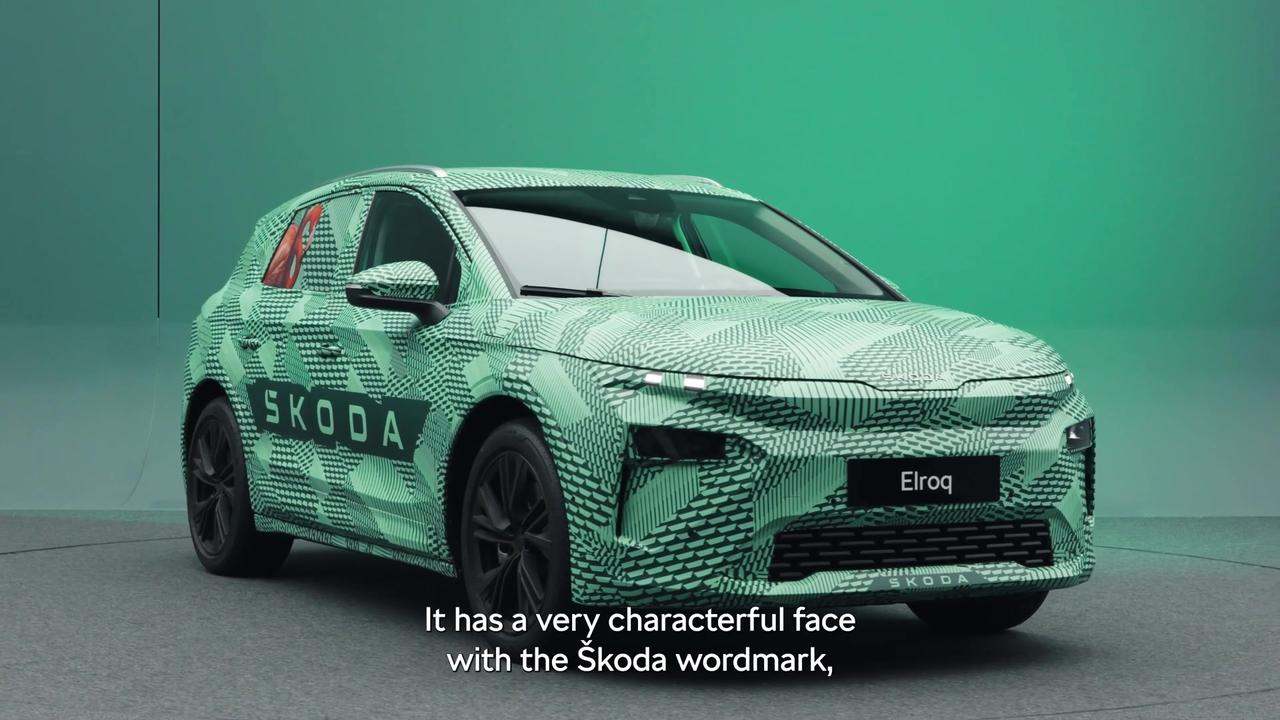 Škoda Elroq - The first exterior sketches of the all-new compact SUV