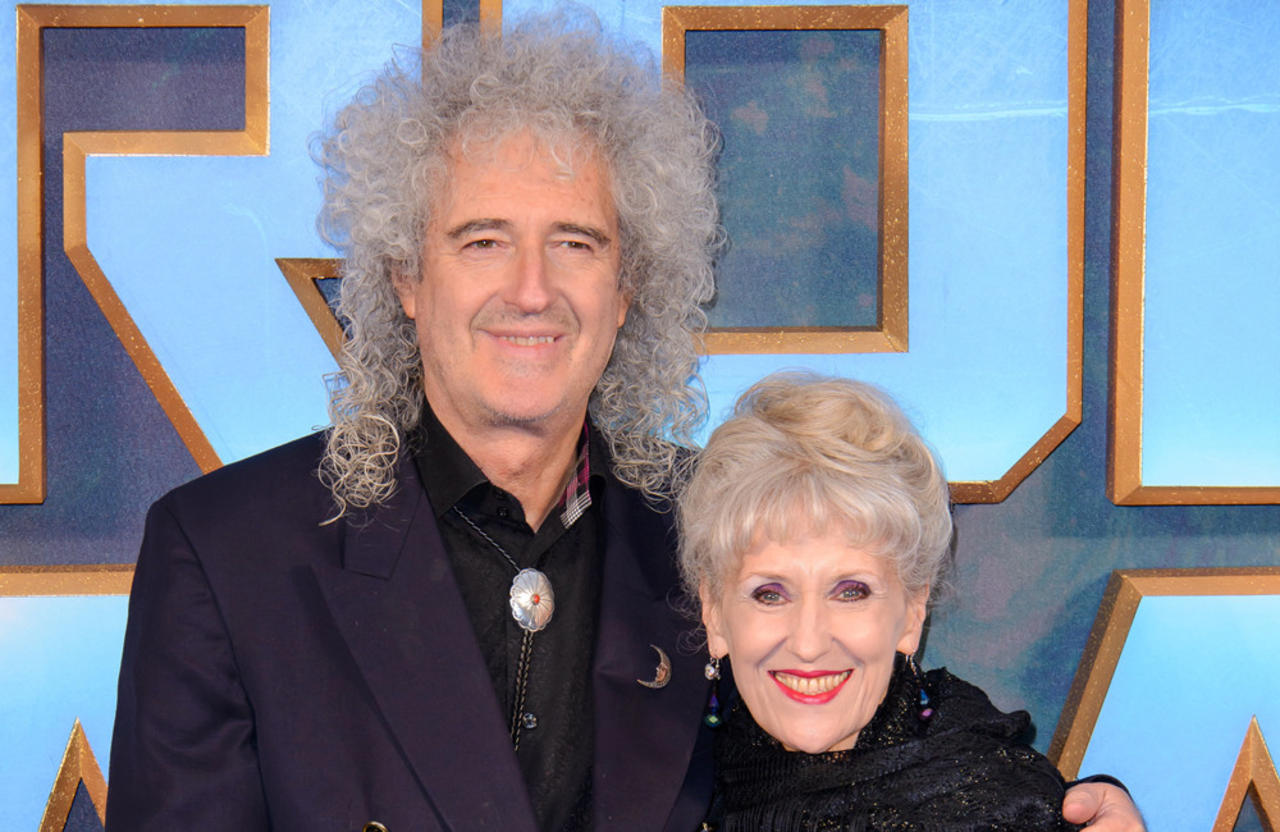 Anita Dobson reveals husband Brian May is 'on the road' to recovery