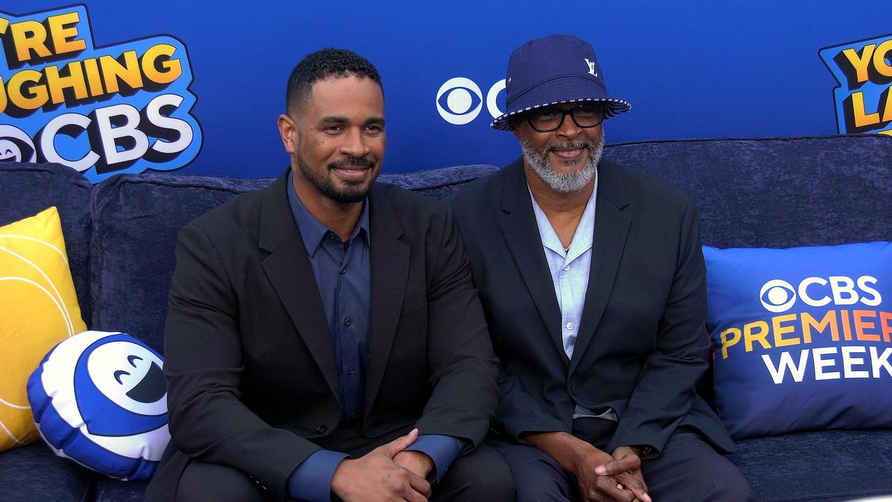 Damon Wayans Jr. and Damon Wayans 'You're Laughing at CBS: A Night of Sit-DOWN Comedy' Event Blue Carpet