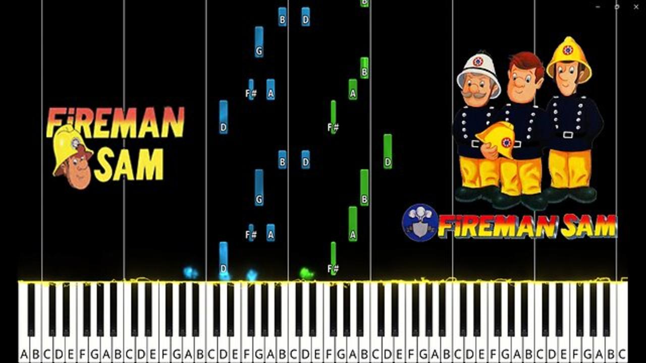 Fireman Sam Theme Piano Tutorial