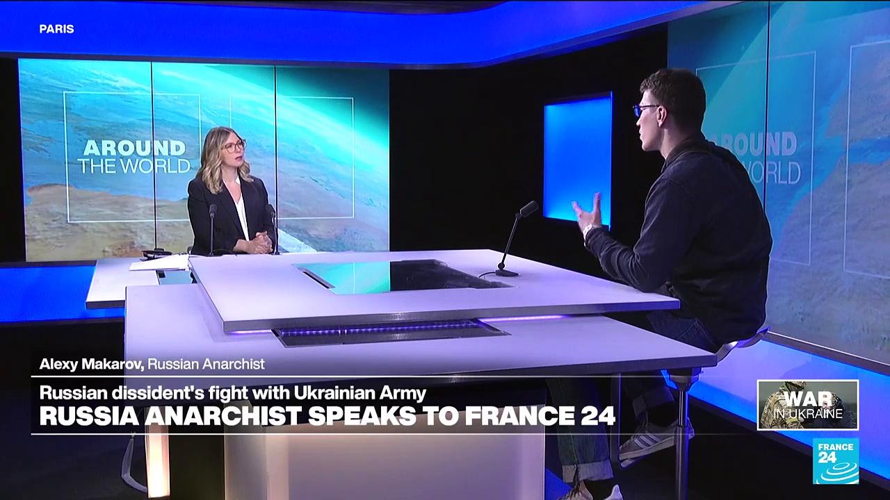 Russian dissident fighting with the Ukrainian army, Alexy Makarov, speaks to France 24