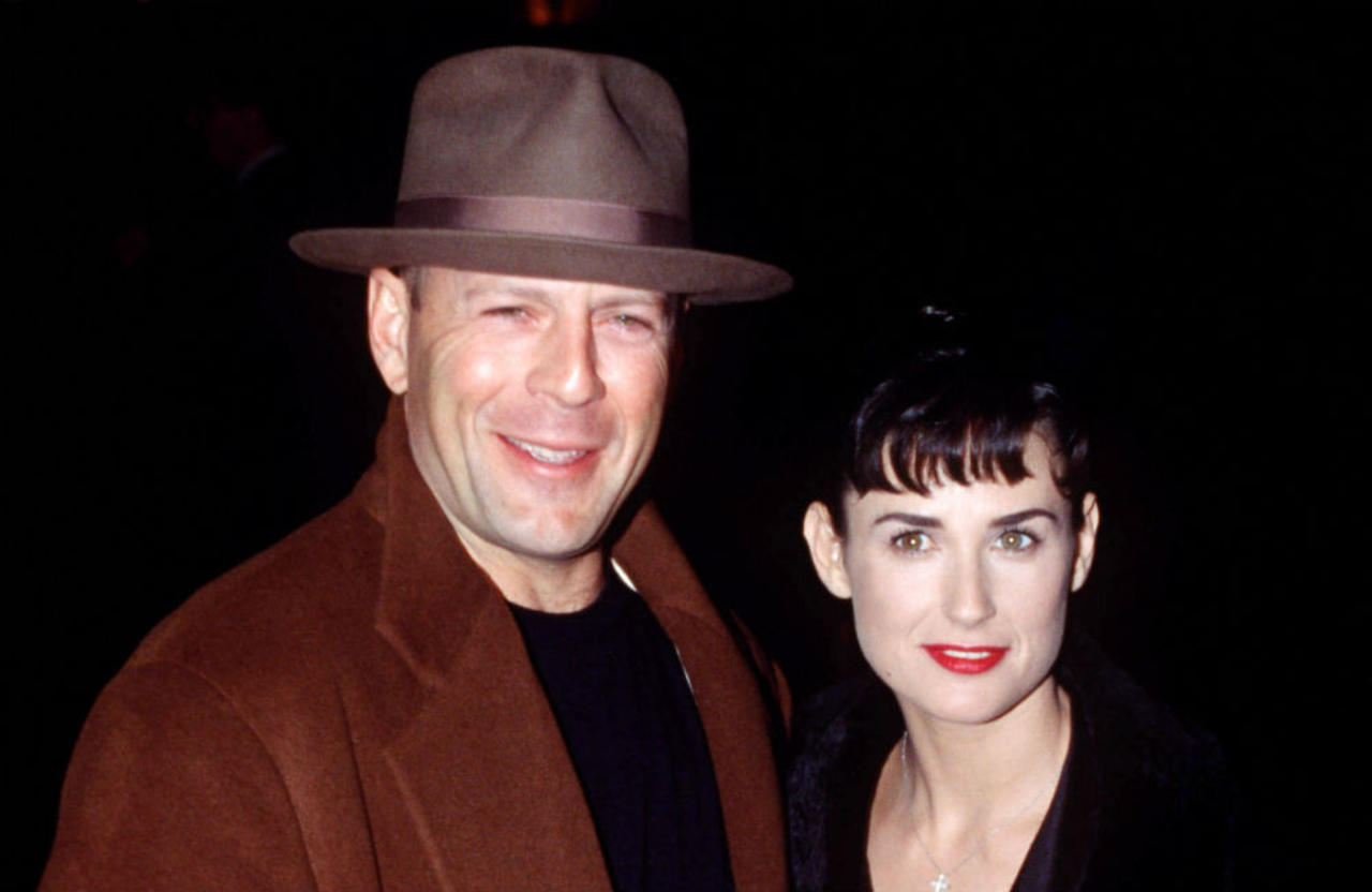 Demi Moore tries not to be 'attached' to the old Bruce Willis when she visits her ex