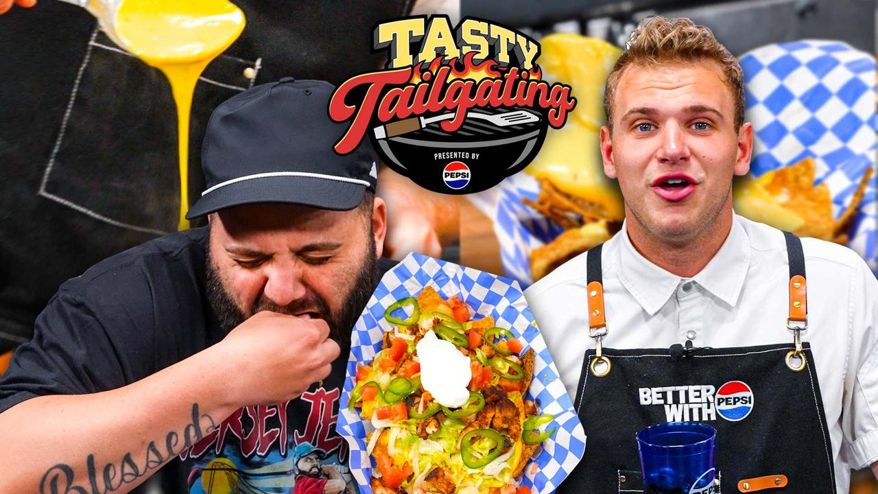 Assembling the GREATEST Nacho Dish W/ Jersey Jerry | Pepsi Tasty Tailgating Ep. 3