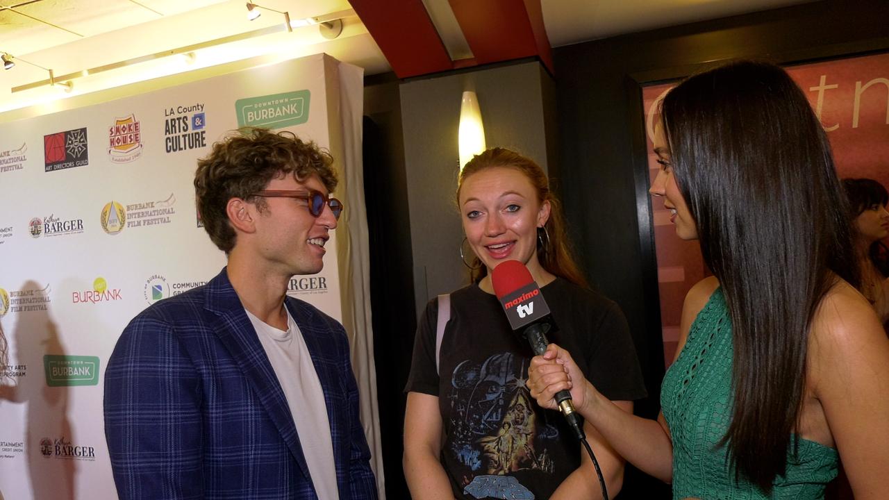 Matt Linton and Jacqueline Emerson on 'JOE' at the 2024 Burbank International Film Festival opening nightt