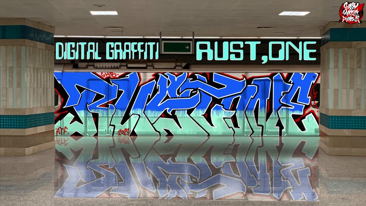 Digital Graffiti Art With Rust 1. Procreate app music.