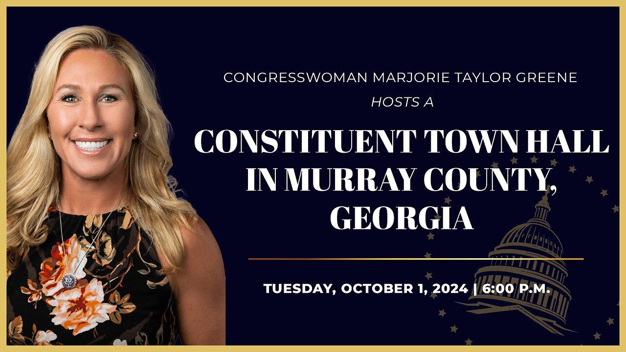 Congresswoman Marjorie Taylor Greene Holds a Constituent Town Hall in Murray County, GA