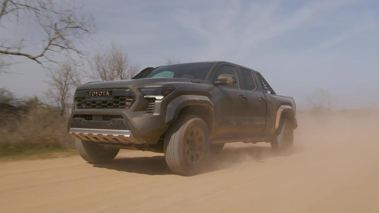 2024 Toyota Tacoma i-FORCE Max Trailhunter in Bronze Oxide Driving Video